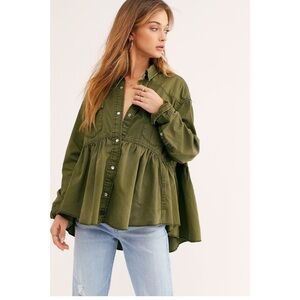 Free People Dylan babydoll jacket/top